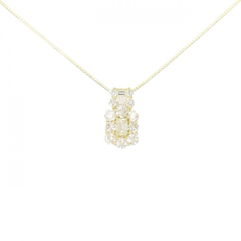 Dây chuyền kim cương K18YG 0.65CT - Hàng hiệu chính hãng 861428