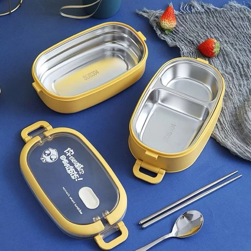 Hộp Cơm Giữ Nhiệt 2 Tầng Lõi INox 304 Cao Cấp/Hộp Cơm Văn Phòng 496969