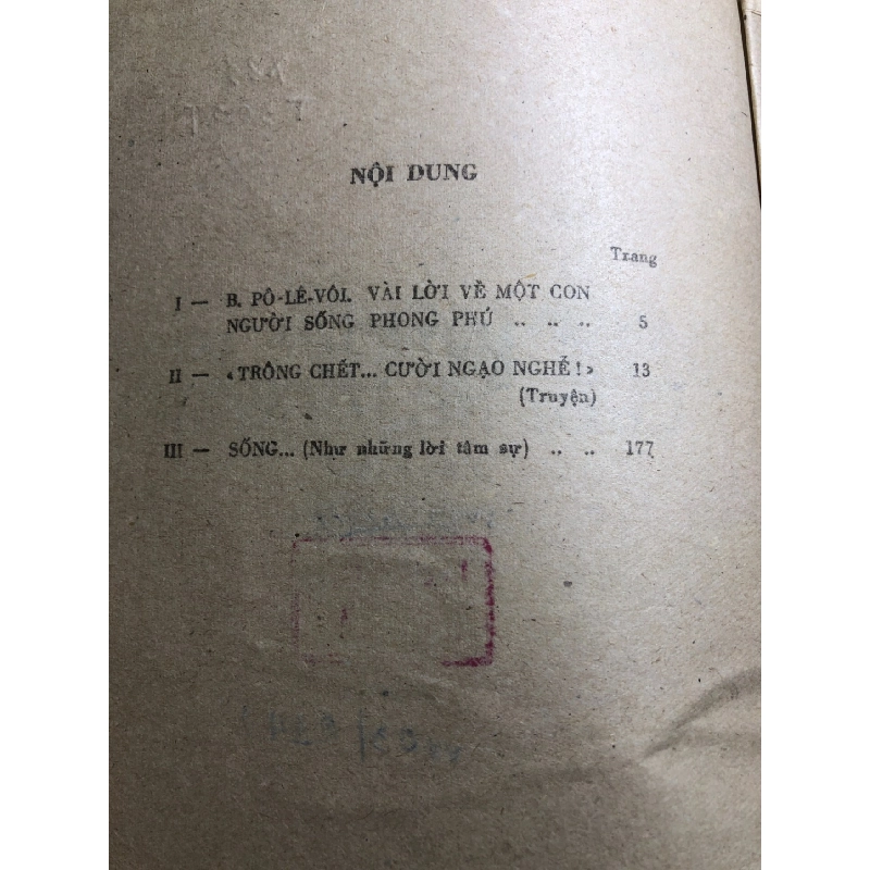 Trông chết ... cười ngạo nghễ 1986 mới 50% ố vàng tróc gáy V TiTop HPB0906 SÁCH VĂN HỌC 915011