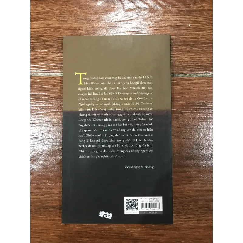 Chính trị - nghề nghiệp và sứ mệnh - Max Weber (6) 973498