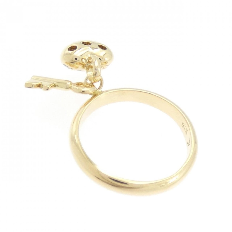 Nhẫn kim cương hình trái tim × chìa khóa K18YG 667243