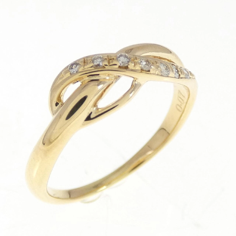 Nhẫn kim cương K18YG 0.07CT 673414