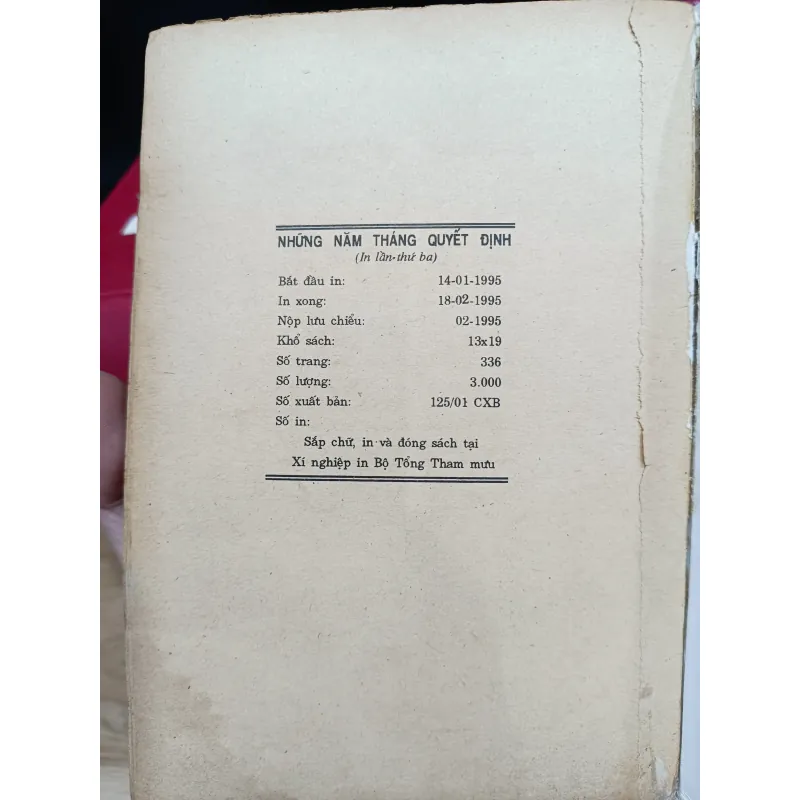 Những năm tháng quyết định  930713