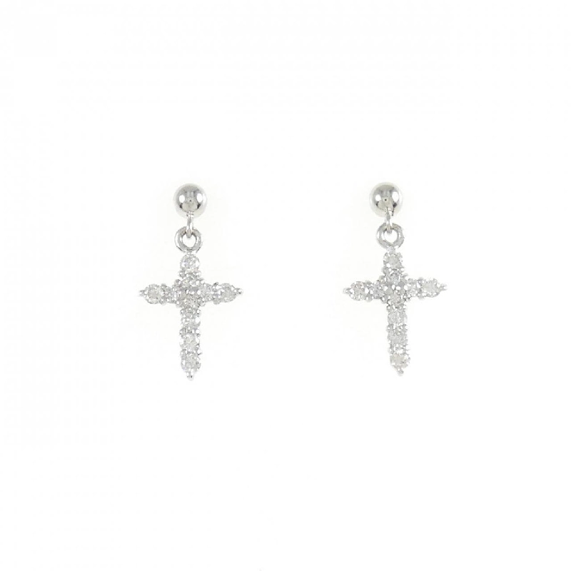 PT Bông tai kim cương chéo 0.26CT - Hàng hiệu Authentic 871932