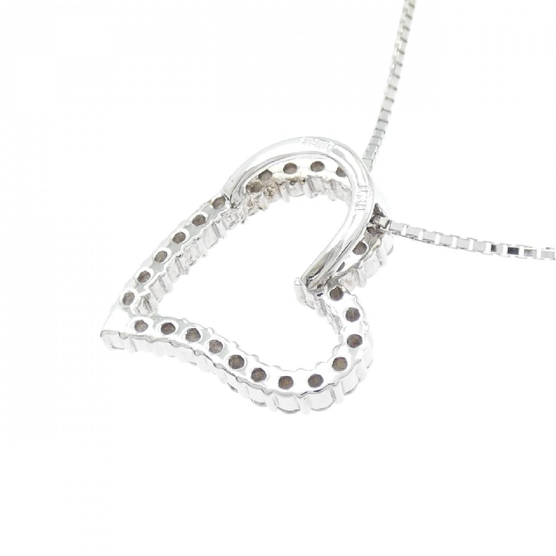 K18WG Dây chuyền hình trái tim kim cương 0.30CT - Hàng hiệu Chính hãng 856428