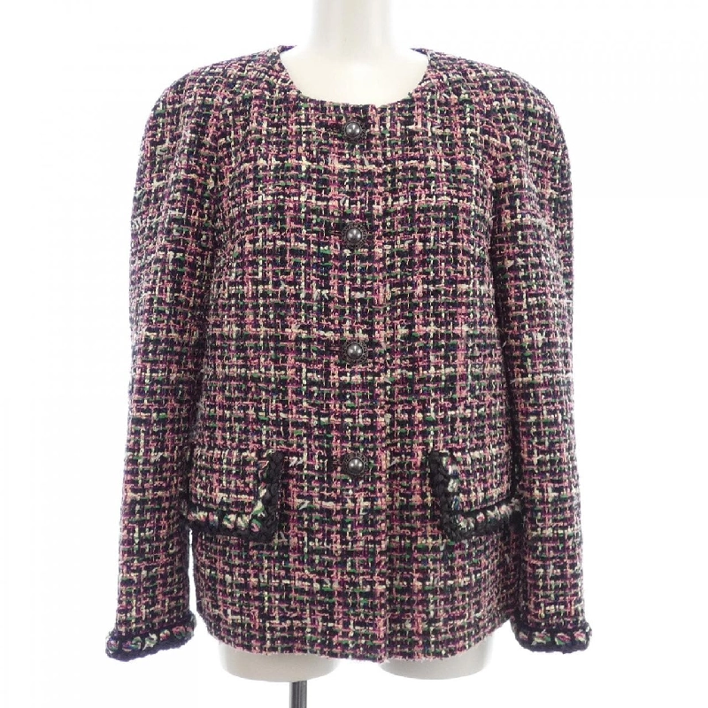 Jacket không cổ CHANEL 637505