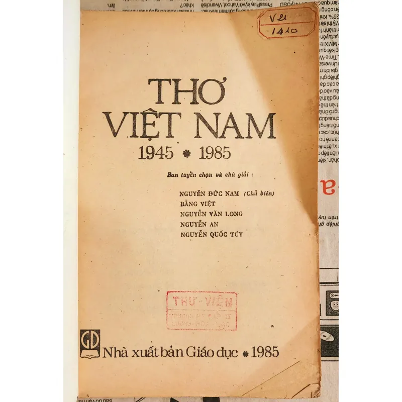 THƠ VIỆT NAM 1945 - 1985 1044657