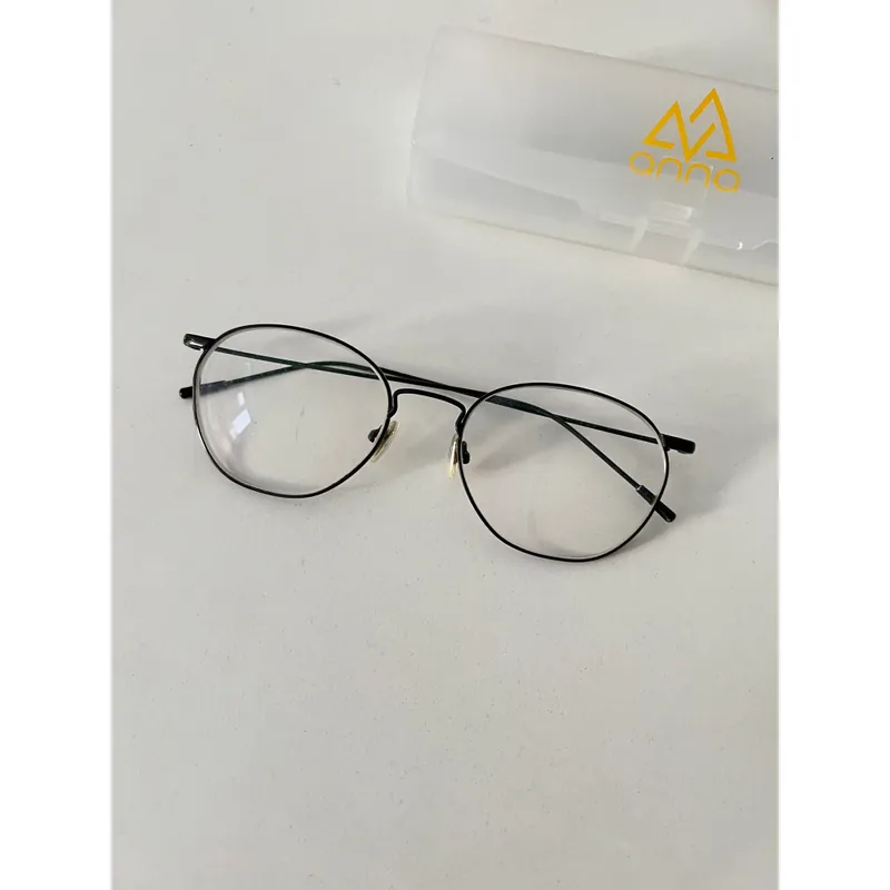 Kính mắt tròn màu đen, nhẹ, kính cận 559837