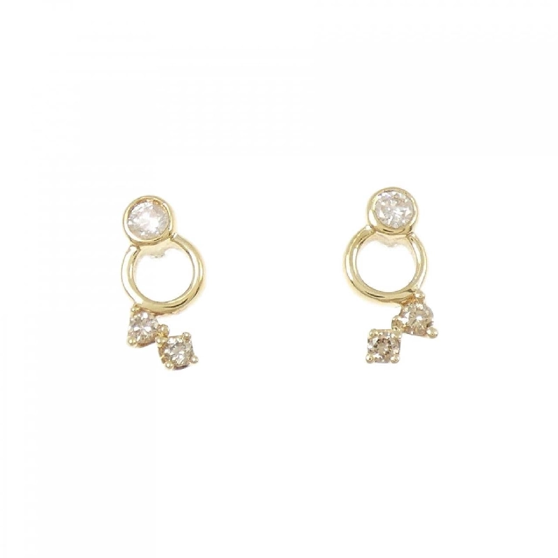 K18YG Bông tai kim cương 0.20CT - Hàng hiệu Chính hãng 870886