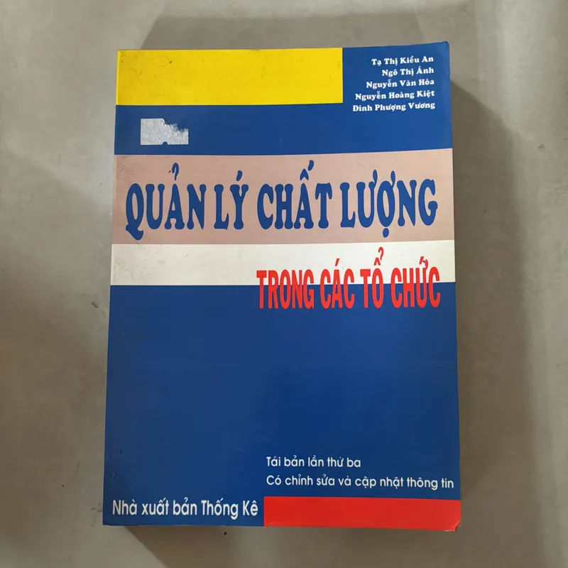 Quản lý chất lượng trong các tổ chức 727596