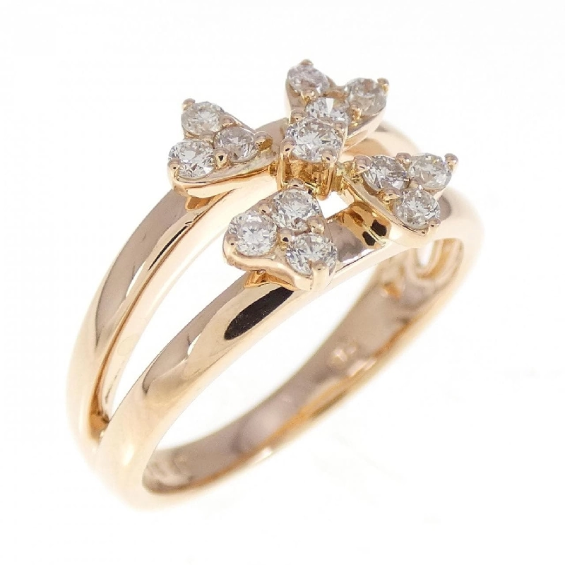 Nhẫn kim cương K18PG hoa 0.30CT 672397