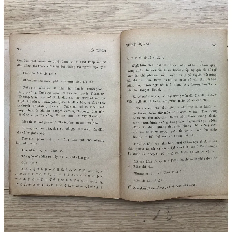 Triết Học Sử - Hồ Thích (sách hiếm) 995228