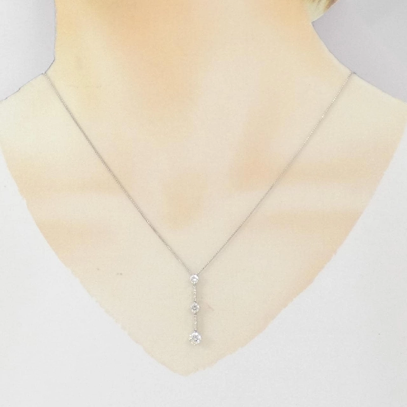 Dây chuyền kim cương Trilogy 0.70CT - Hàng hiệu Authentic 842271