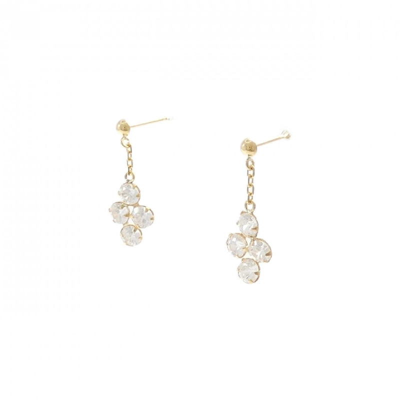 K18YG Bông tai Cubic - Hàng hiệu Chính hãng 866729