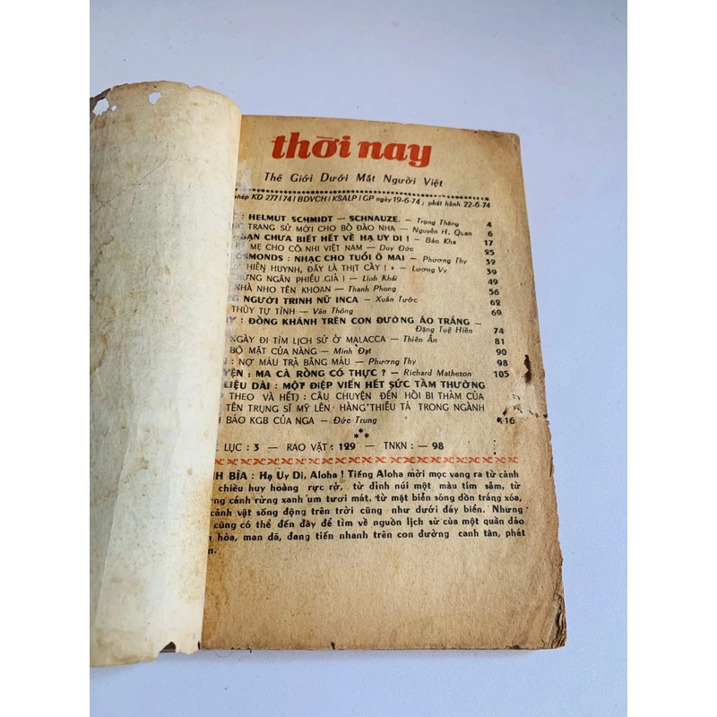 BÁO THỜI NAY – ẤN PHẨM GỐC (22/6/1974) 549357