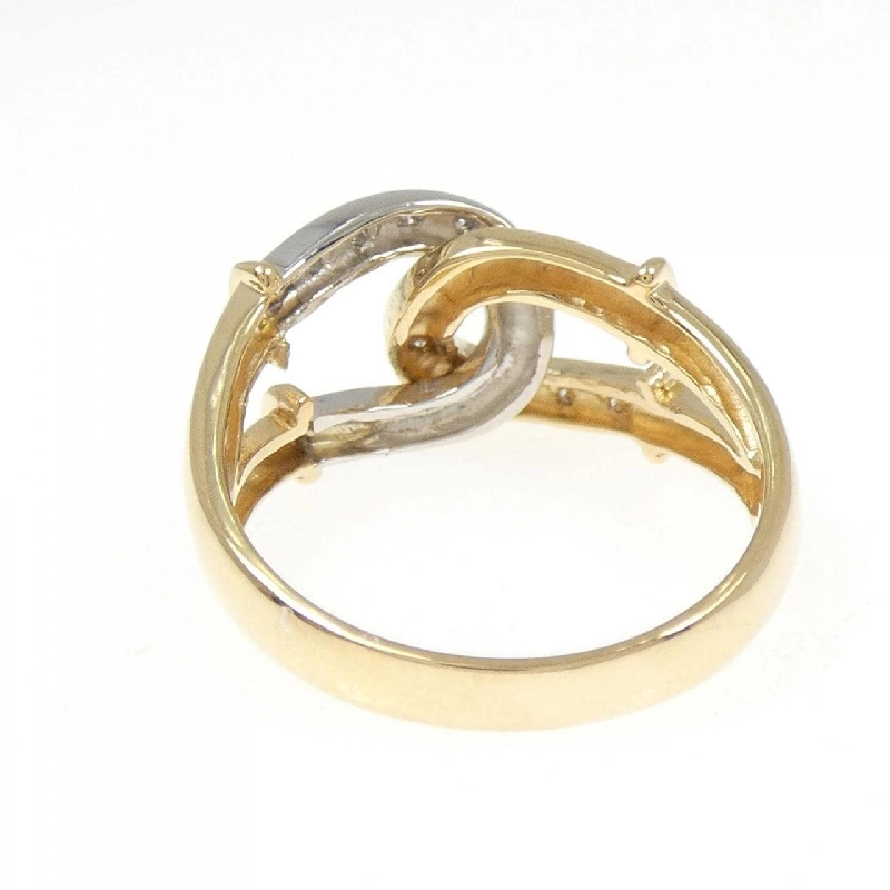 Nhẫn kim cương K18YG/PT900 0.06CT - Hàng hiệu Authentic 855040