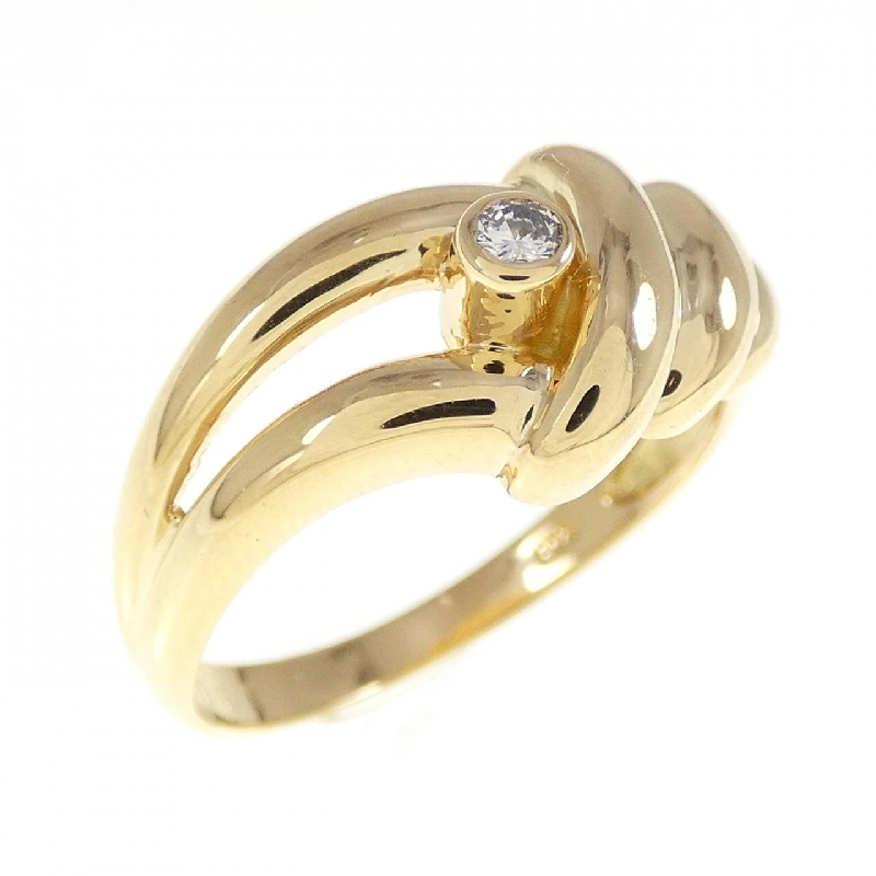 Nhẫn kim cương K18YG 0.04CT 671598