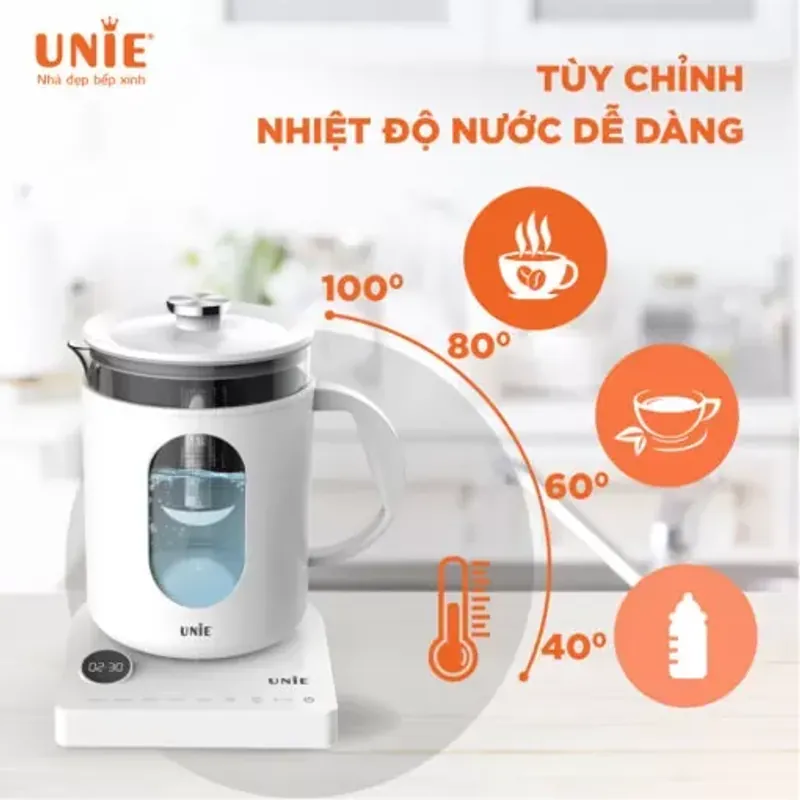 Ấm siêu tốc cao cấp 6 chức năng UNIE UEK1782W 574404