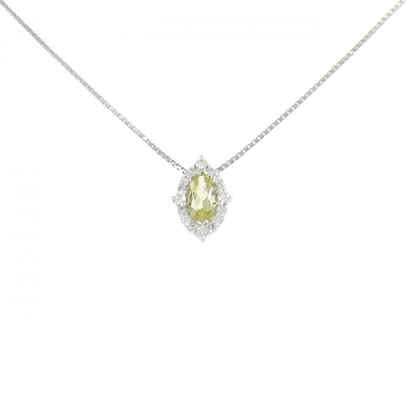 K18WG Dây chuyền Quarzt 0.32CT - Hàng hiệu Chính hãng 858635