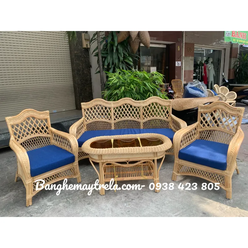 Sofa mây tre đan hiện đại 762456