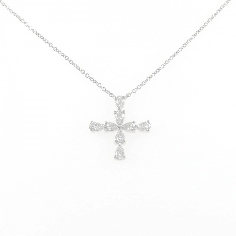 Hàng hiệu Authentic Harry Winston Dây chuyền hình chữ thập mini dạng cặp 840290