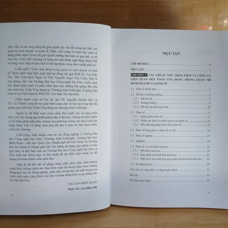 Toán Ứng Dụng Trong Quản Trị Kinh Doanh Và Kinh Tế - Cao Hào Thi chủ biên 736804