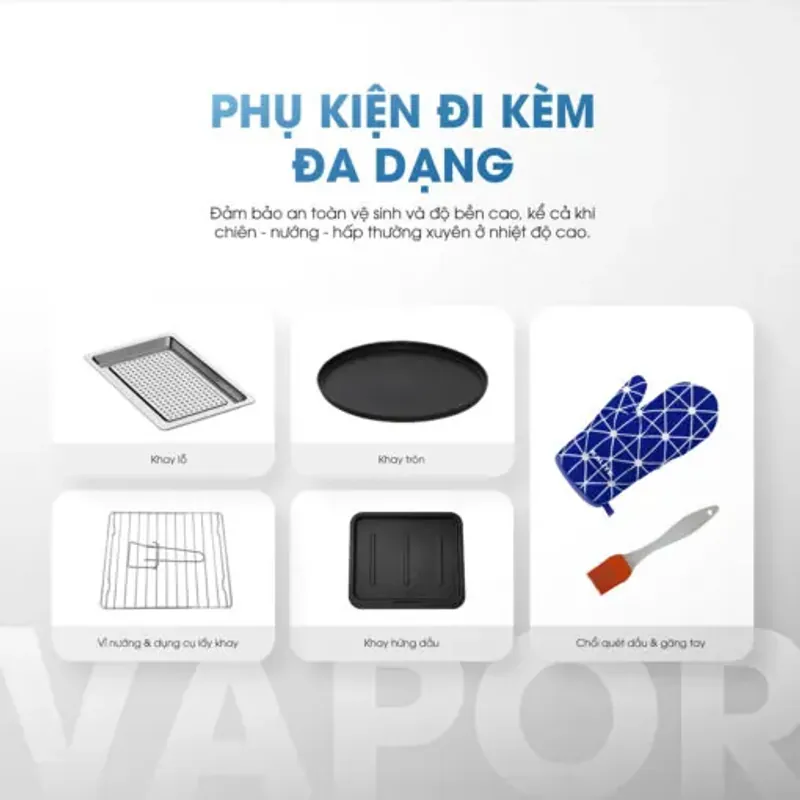 Nồi chiên hơi nước Kalite Vapor 4in1, 8 chế độ nấu tự động 933278