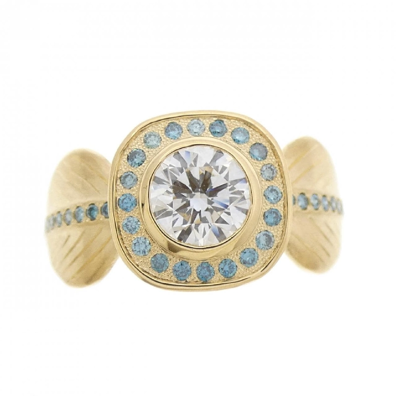 Nhẫn kim cương K18YG 1.002CT 665902