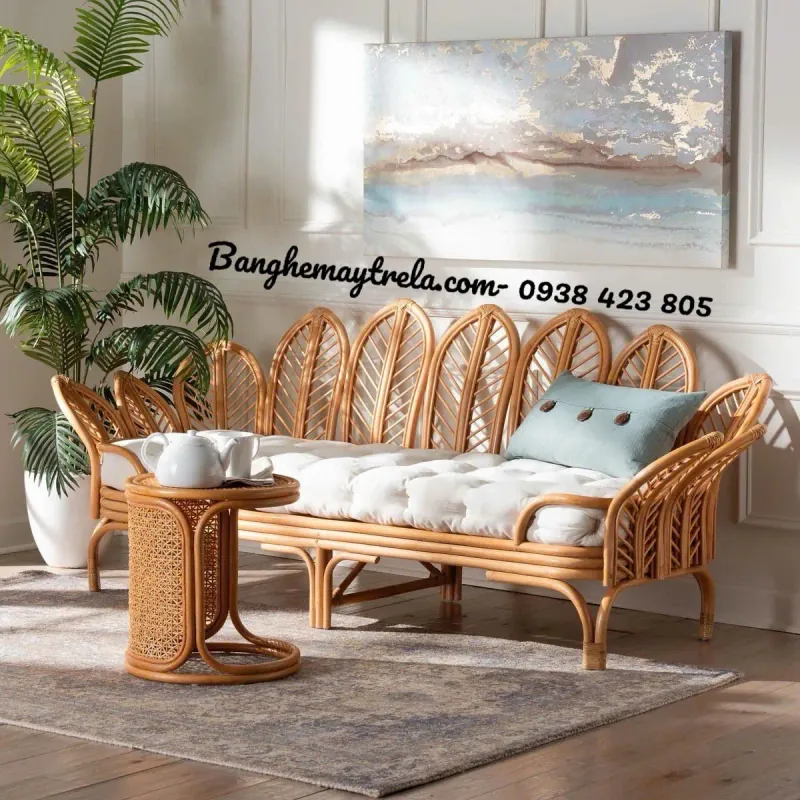 Băng ghế sofa mây cánh hoa 716344