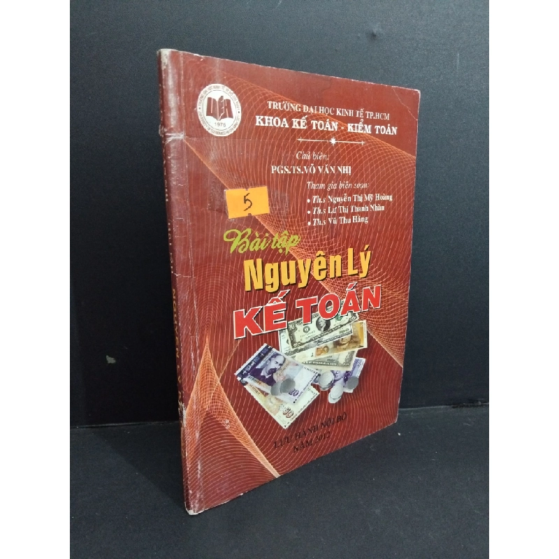 Bài tập nguyên lý kế toán mới 70% bẩn bìa, ố, tróc gáy, tróc bìa, gấp bìa, ẩm 2012 HCM2811 Võ Văn Nhị GIÁO KHOA Oreka Blogmeo 368755