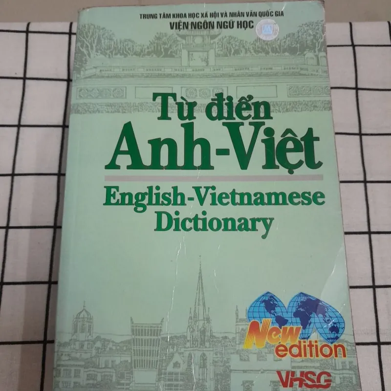 Viện NGÔN NGỮ HỌC- TỪ ĐIỂN ANH -VIỆT. Khổ lớn bìa mềm. 152.000 mục từ.  VHSG 2007 785971