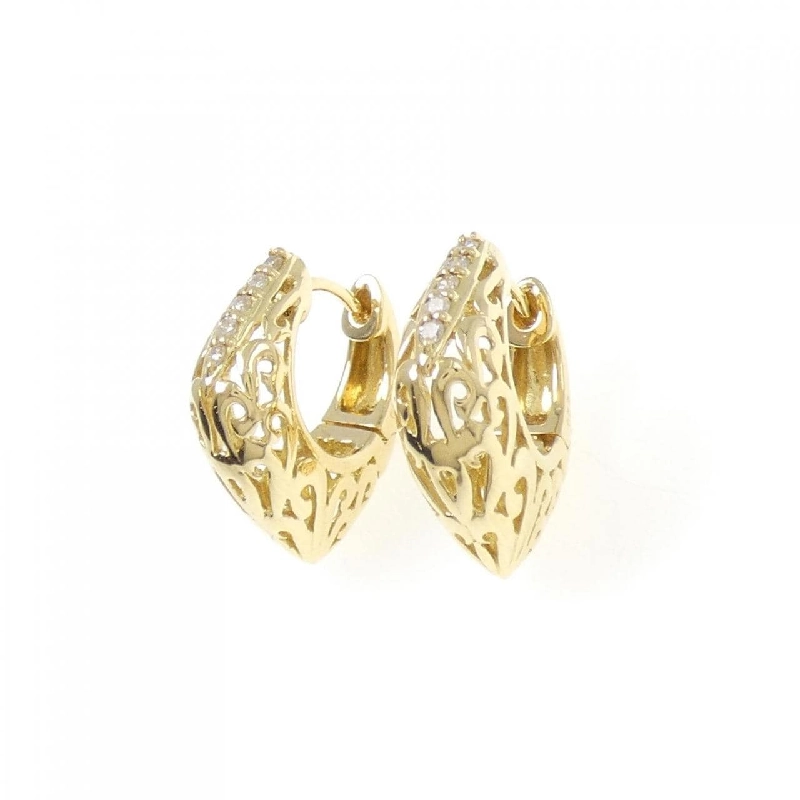 K18YG Bông tai kim cương 0.12CT - Hàng hiệu Chính hãng 876673