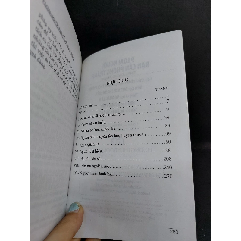 9 loại người bạn cần phòng tránh mới 80% 2012 HCM0707 911617