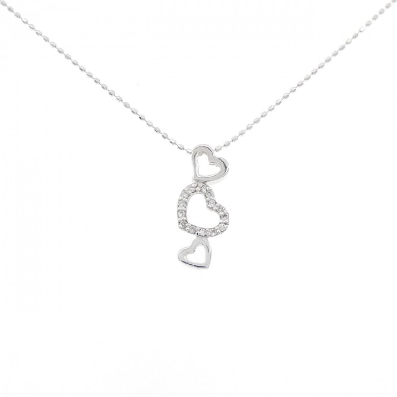 K10WG Dây chuyền kim cương hình trái tim 0.08CT - Hàng hiệu Chính hãng 859952