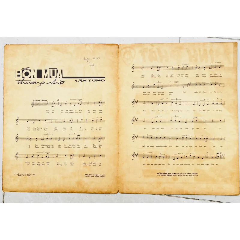 Tờ Nhạc Lính Xưa: MẤY DẶM SƠN KHÊ - Nguyễn Văn Đông (Bản in lần 3 - Tư liệu quý) 728093