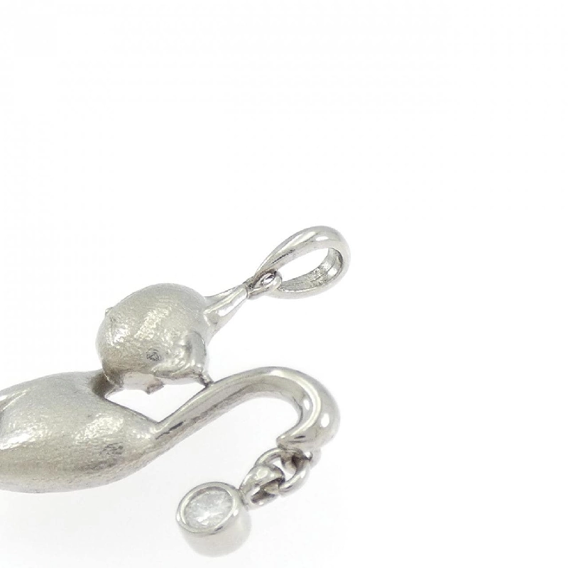 K18WG Mèo Kim Cương Dây Chuyền 0.10CT - Hàng hiệu Chính hãng 862093