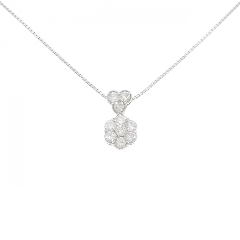 Dây chuyền kim cương hoa PT900/PT850 1.01CT - Hàng hiệu Chính hãng 859342