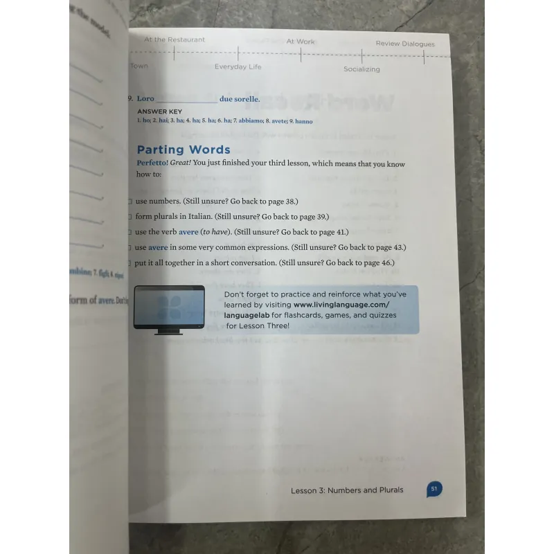 LIVING LANGUAGE ITALIAN (NGÔN NGỮ ĐỜI SỐNG - TIẾNG Ý) 927101