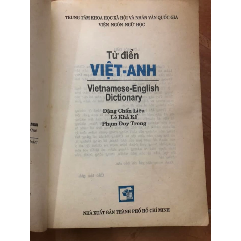 Sách Từ điển Việt Anh 306355