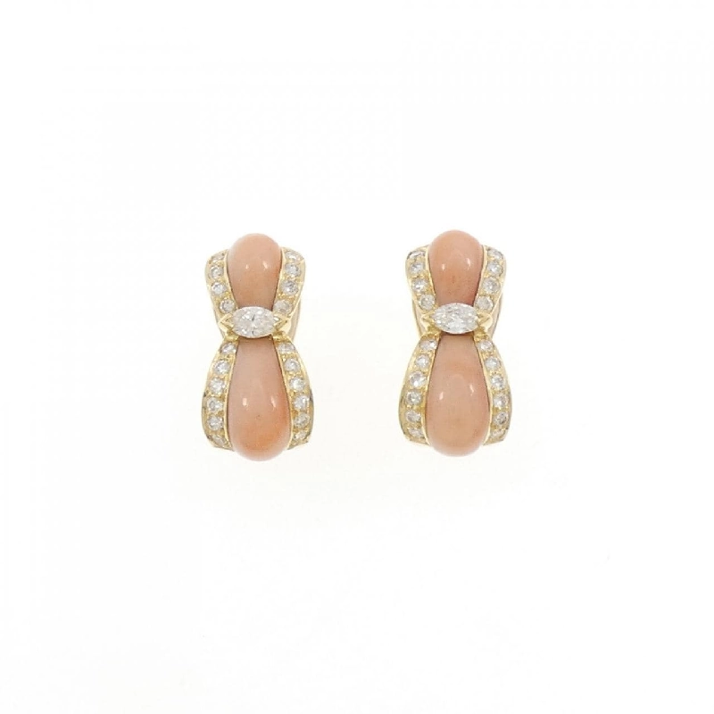 K18YG Đôi bông tai san hô - Hàng hiệu Chính hãng 871070