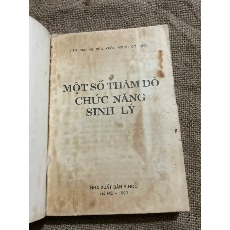 SÁCH Y - MỘT SỐ THĂM DÒ CHỨC NĂNG SINH LÝ, HƠN 400 TRANG 571856