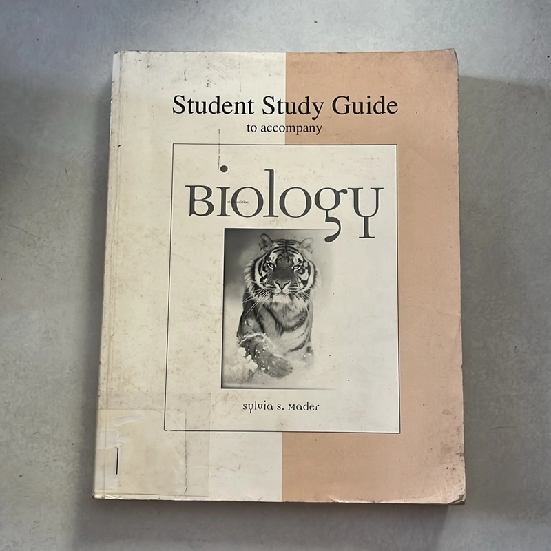 Biology - Student Study Guide to accompany 6th - Sylvia S.Mader 509303