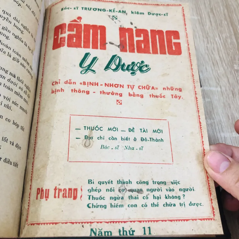 Combo sách y khoa cổ – chủ cũ đóng chung bìa cứng nhiều phần lộn xộn với nhau ( 925773