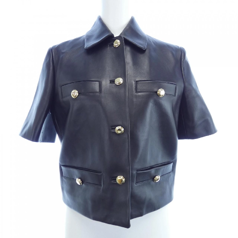 MIU MIU MPG483 S000 1395 Áo khoác da 630740