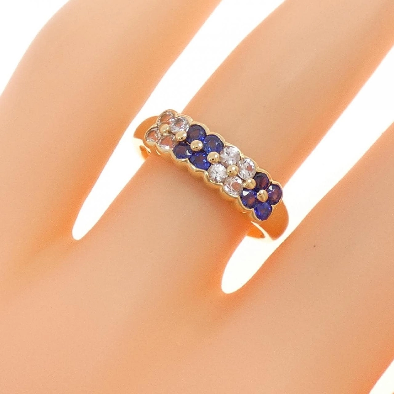 Nhẫn Sapphire Hoa K18YG 0.36CT - Hàng hiệu Chính hãng 849867