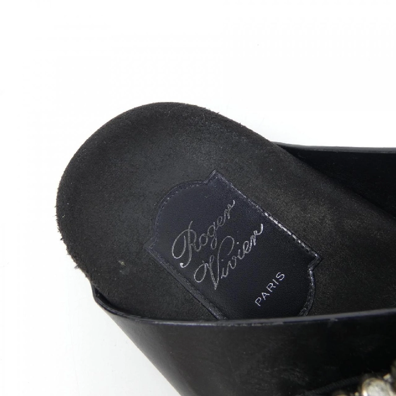 Giày sandal ROGER VIVIER Strass Buckle - Hàng hiệu Chính hãng 830159