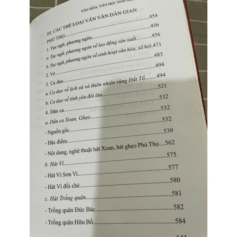 VĂN HÓA, VĂN HỌC DÂN GIAN PHÚ THỌ - SÁCH BÌA CỨNG 556912