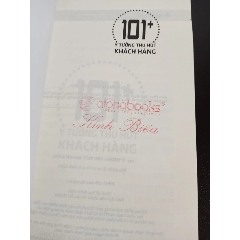 101+ Ý Tưởng Thu Hút Khách Hàng (2014) - Alpha Books biên soạn Mới 90% HCM.ASB2102 341385