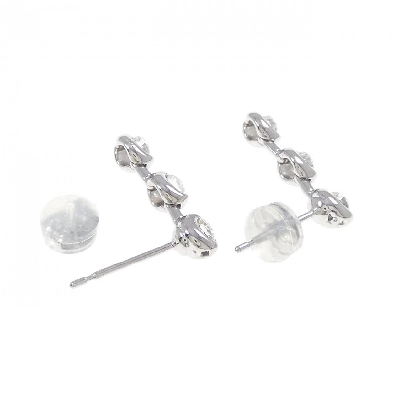 K14WG Bông tai kim cương ba viên 0.60CT - Hàng hiệu Chính hãng 870046