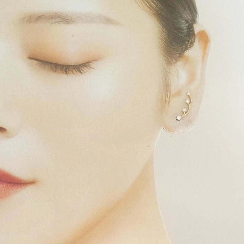 K18PG Bông tai kim cương 0.30CT - Hàng hiệu Authentic 863312